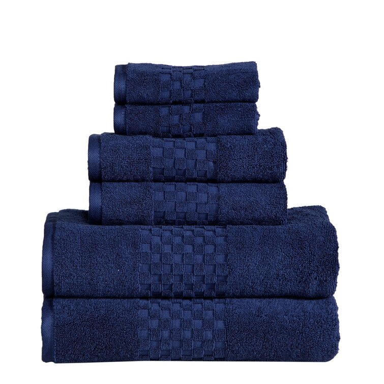 Cora Ringspun 100% Cotton Bath Towel, Highly Absorbent 2 Bath Towels, 2 Hand Towels & 2 Washcloth