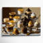 Art mural sur toile brun, "Desserts puddings and custards"-683795834