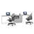 Centro 35'' Wide 3 -Drawer File Cabinet