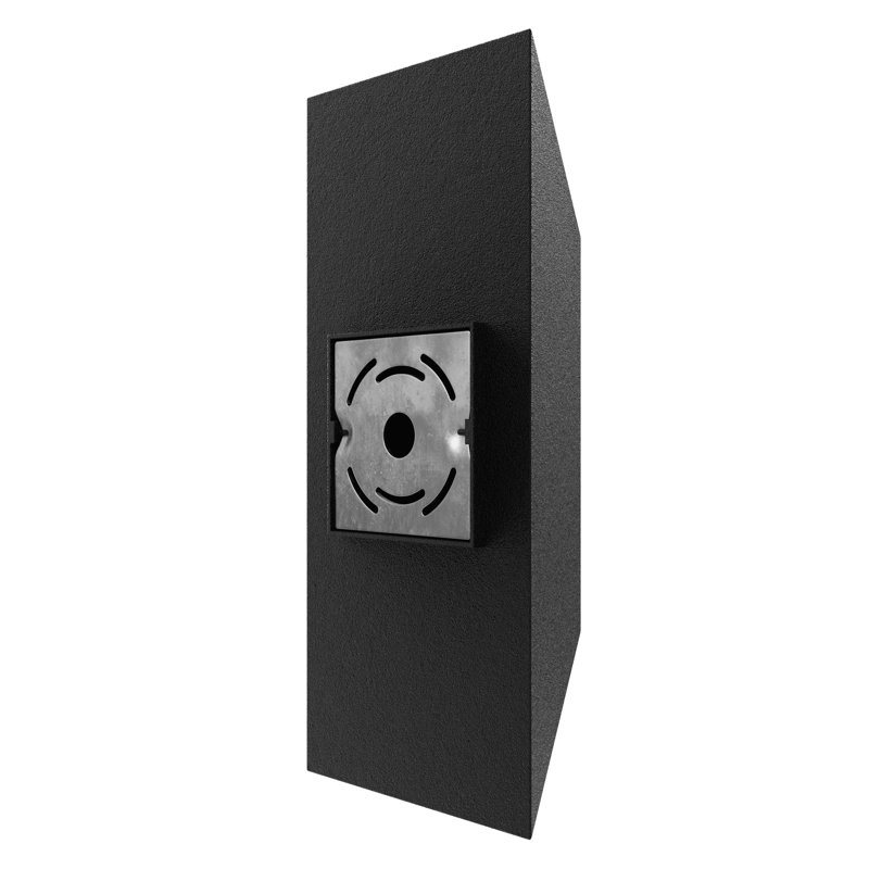 Cassin LED Outdoor Sconce, 16" H x 7" W x 3.75" D, Black