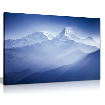 Annapurna Mountains Landscape - Wrapped Canvas Print
