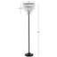Lampe sur pied 60 po Wabasso