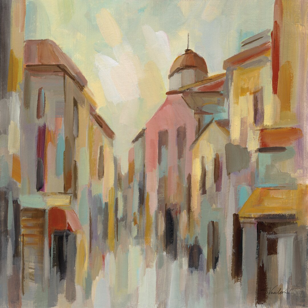 Leinwandbild Pastel Street II von Silvia Vassileva