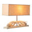 21" Horn Console Lamp - Cream Base