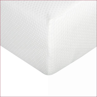 Mattresses, 8 in. Medium Gel Memory Foam with Breathable Aloe Vera Snow White Cover | Polyester | California King