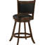 Tabourets pivotants châtaignier et noirs (2 unités). Siège et dossier pour plus de confort. Rembourré Ensemble de 2 tables à îlot de cuisine en bois avec fonction, confortable, avec l 19,77 po x P 17,5 po Suits-118085434