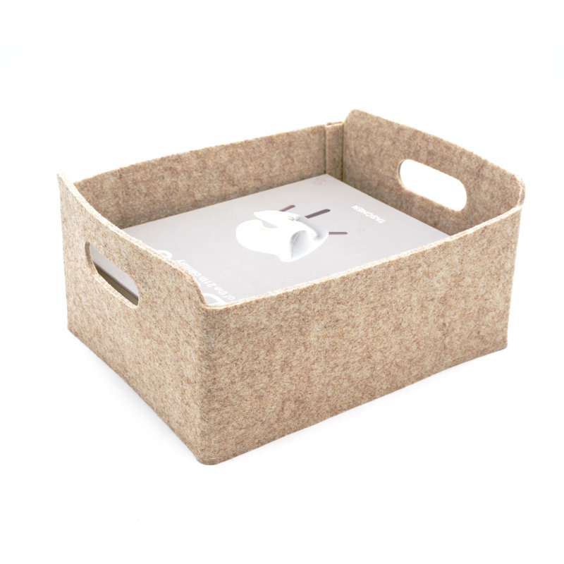 Latitude Run® Wool / Felt Decorative Bin