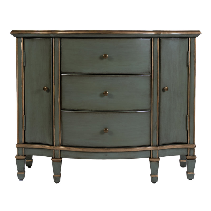 Heckscherville 32'' Tall 2 - Door Accent Cabinet, Pastel Green