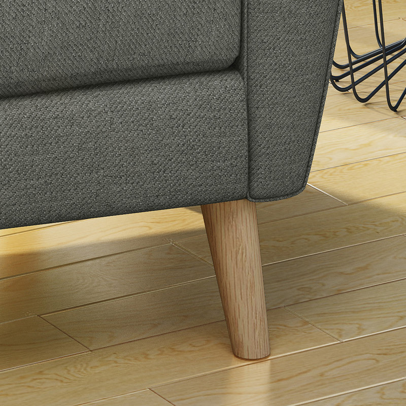 Fauteuil club Mid Century, Gris