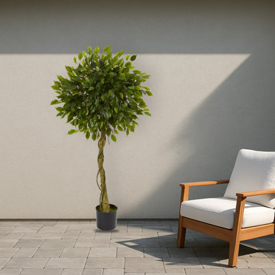 Ficus Tree Topiary Silk Plant