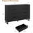 Farmhouse 8-Drawer Wide Dresser – Sturdy Metal Legs – Large Capacity Wooden Storage Cabinet for Bedroom, Living Room, Entryway – Freestanding Organizer – Black, 8-Drawer Chest Gray-1209272721