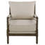Fauteuil d'appoint rembourré beige et naturel Herndon-118316434