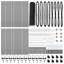 Vidaxl Hexagon Fence Steel-114621922-114621929