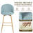 Asotin 26" Seat Height Swivel Upholstered Counter Stools Barstool with Backrest Footrest for Kitchen Island Dining Room-1854403124-1854403130