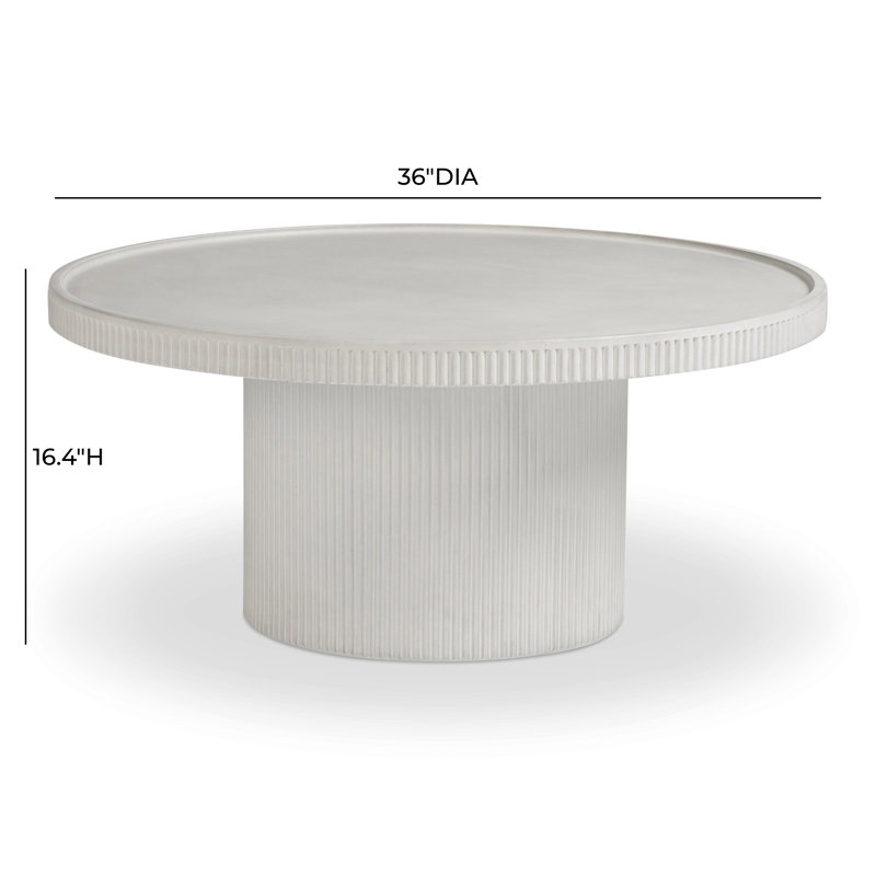 Table basse Darcy, Blanc