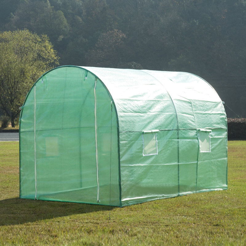 Botkins 7 Ft W x 10 Ft D Greenhouse, Green