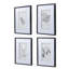 Ensemble de 4 impressions botaniques murales, décoration pour le salon, la salle à manger, la chambre à coucher, le couloir, 20 po x 28 po