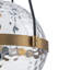 Luminaire suspendu en verre à 4 lumières à intensité variable