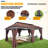 12x20 Gazebos with Improved Cold-Proof Curtains Nettings Winter Gazebos -106923472