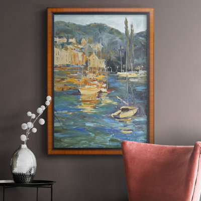 Toile encadrée de qualité supérieure Tropical Stems II - prête à être accrochée