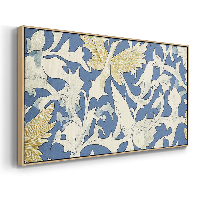 Abstrait, série III, toile tendue avec châssis, prêt à accrocher, H 25 po x l 49 po, Naturel
