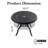 Trotti Round Metal Outdoor Dining Table With Umbrella Hole , 39'' in. W 39'' in. D