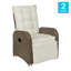 Fauteuils inclinables en osier de rotin pour l'intérieur et l'extérieur avec tables d'appoint rabattables-906040770-906040769