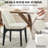Bason 19.5" H Polyester Upholstered Dining Chair With Black Solid Wood Legs-337874196