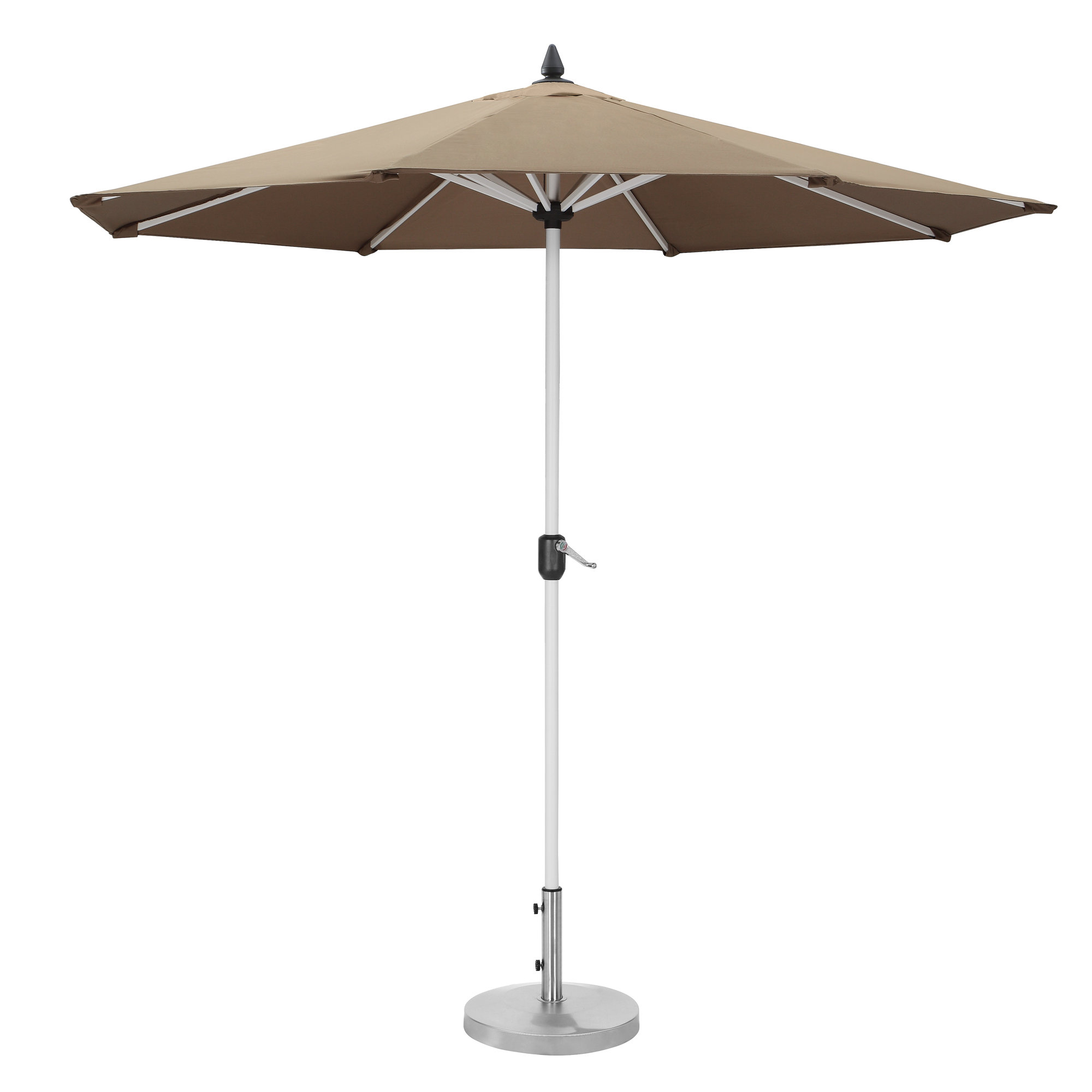 Aynura 108'' Outdoor Umbrella, Gray