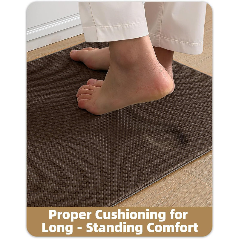 Tapis de cuisine antidérapant Dipson, Brun, Tapis de couloir 2 pi x 4 pi 11 po