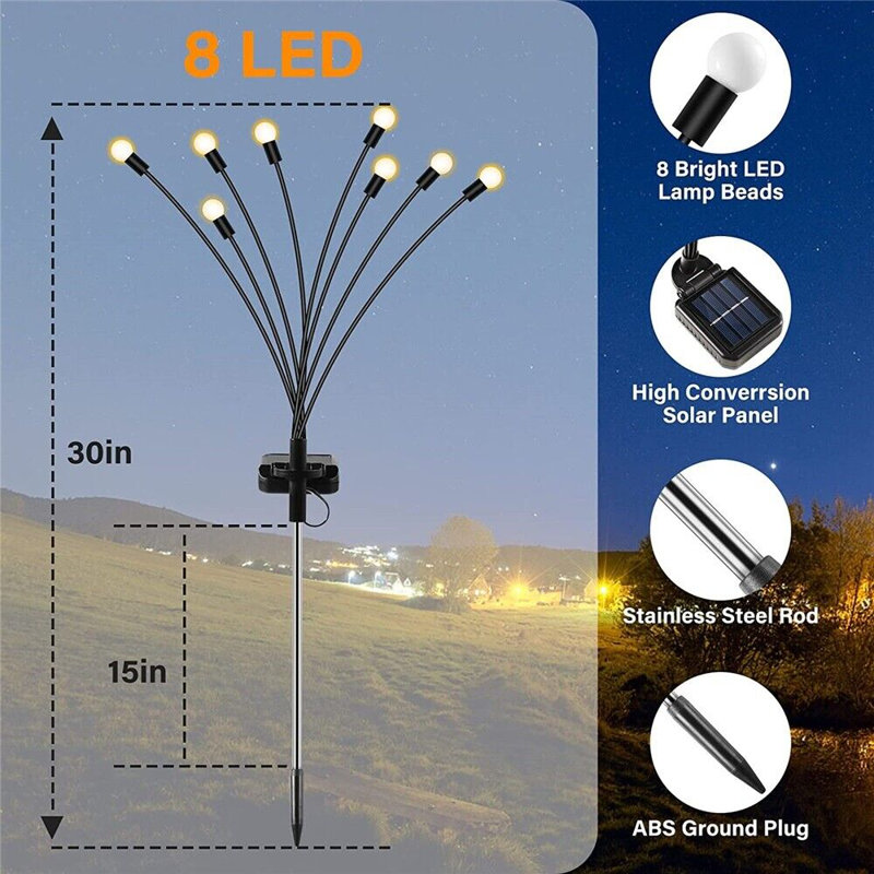 Black Integrated LED Pathway Light