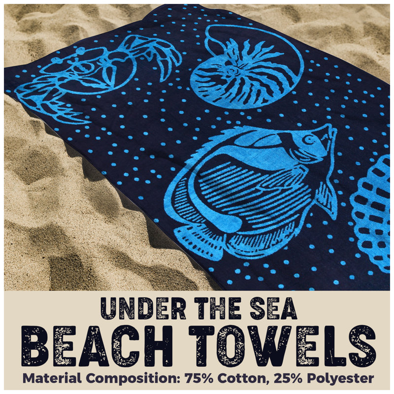 Cotton Blend Ultra Light Beach Towel