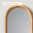 Retro Rattan Arched Floor-Mounted Full-Length Mirror-42632193