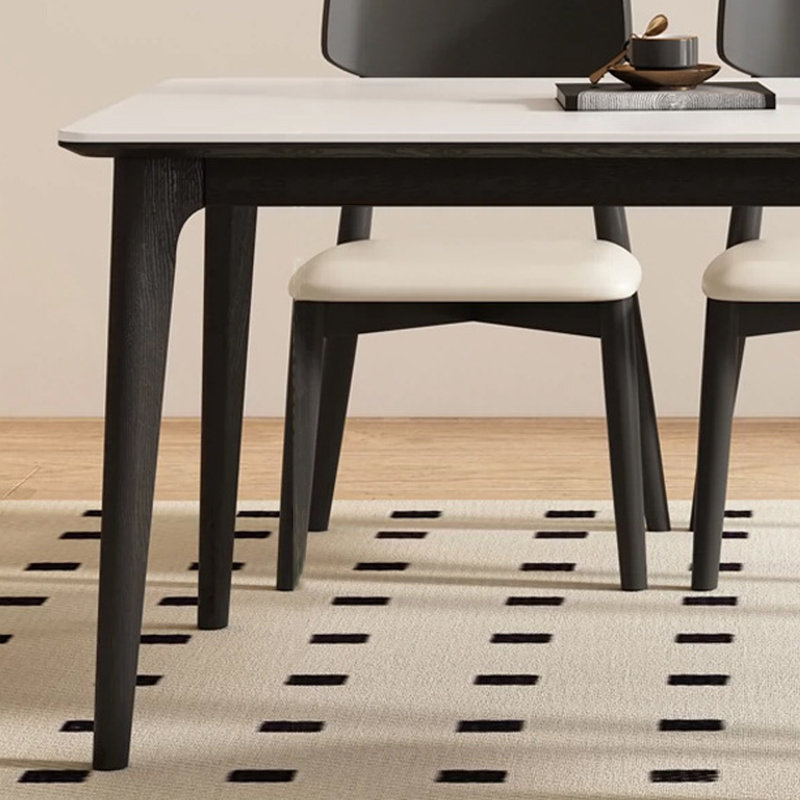 Table de salle à manger moderne et minimaliste, H 29,53 po x L 62,99 po x l 31,5 po