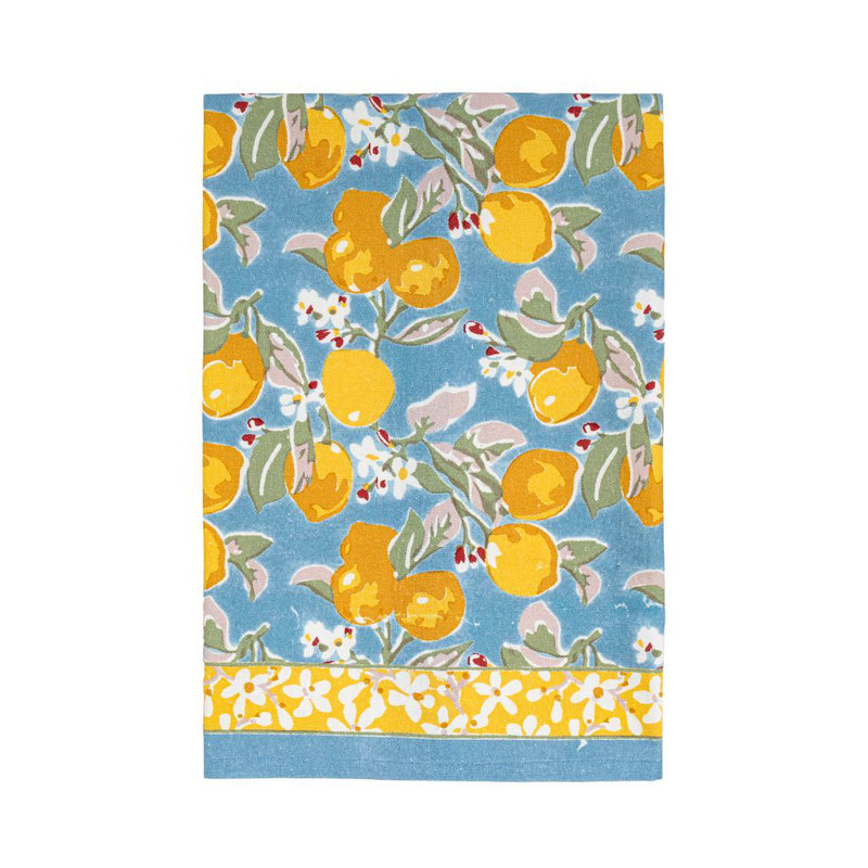 Torchon Aazad, Bleu/jaune