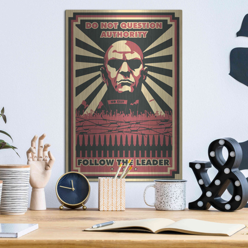 Trinx 'Leader' Metal Wall Art, 16" H x 12" W