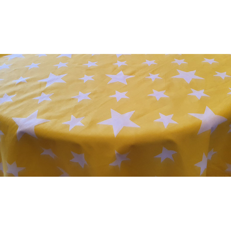 STARS Acherby Tablecloth, 138cm W x 138cm L, Yellow