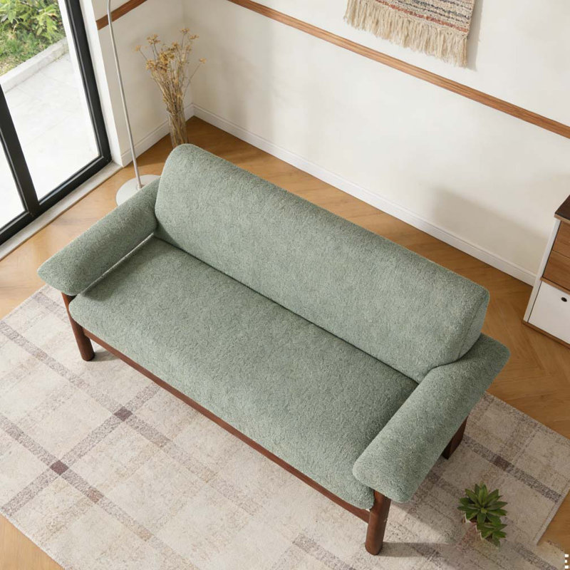 Causeuse 72,8 "avec coussins d'accoudoirs, Beige