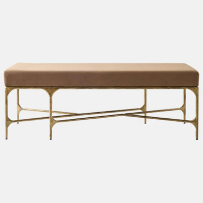 Hunter Bench-Antique Gold 18"H x 52"W x 17"D Bench