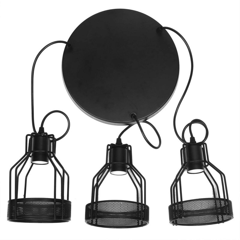 Ault 3 - Light Rustic Red Cluster Pendant