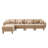 Coffee 4 Boucle Fabric Couch With Cylindrical Legs, Frame, And Comfortable Seating For Relaxing Moments At Home L Shape Sectional In Coffee Color Elegantly Curved , Soft Relaxation-8814963