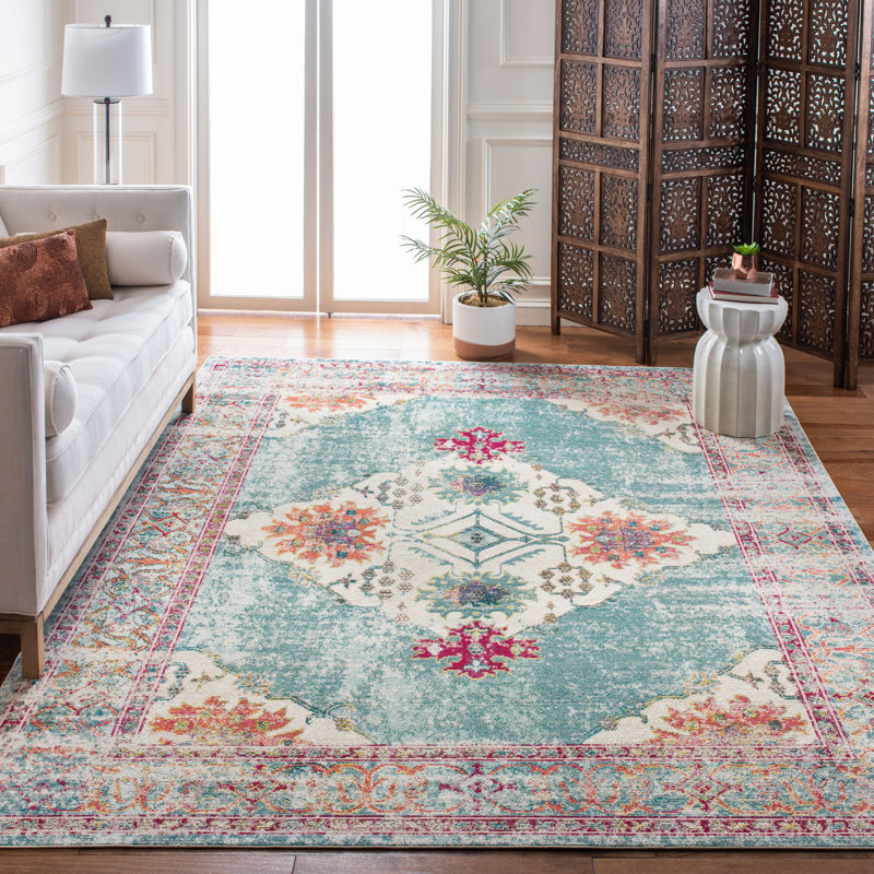 Tapis performance à motif sud-ouest Haneul, Rectangle 8 pi x 10 pi