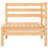 25" Wide Pine Wood Species Square Patio Sectional Set-316953272
