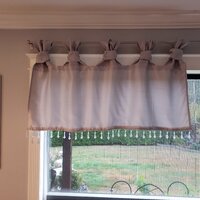 Willa Arlo Interiors Rondo Lightweight Faux Silk Valance with Beads &  Reviews