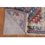 Tapis de couloir bleu en laine 3x12