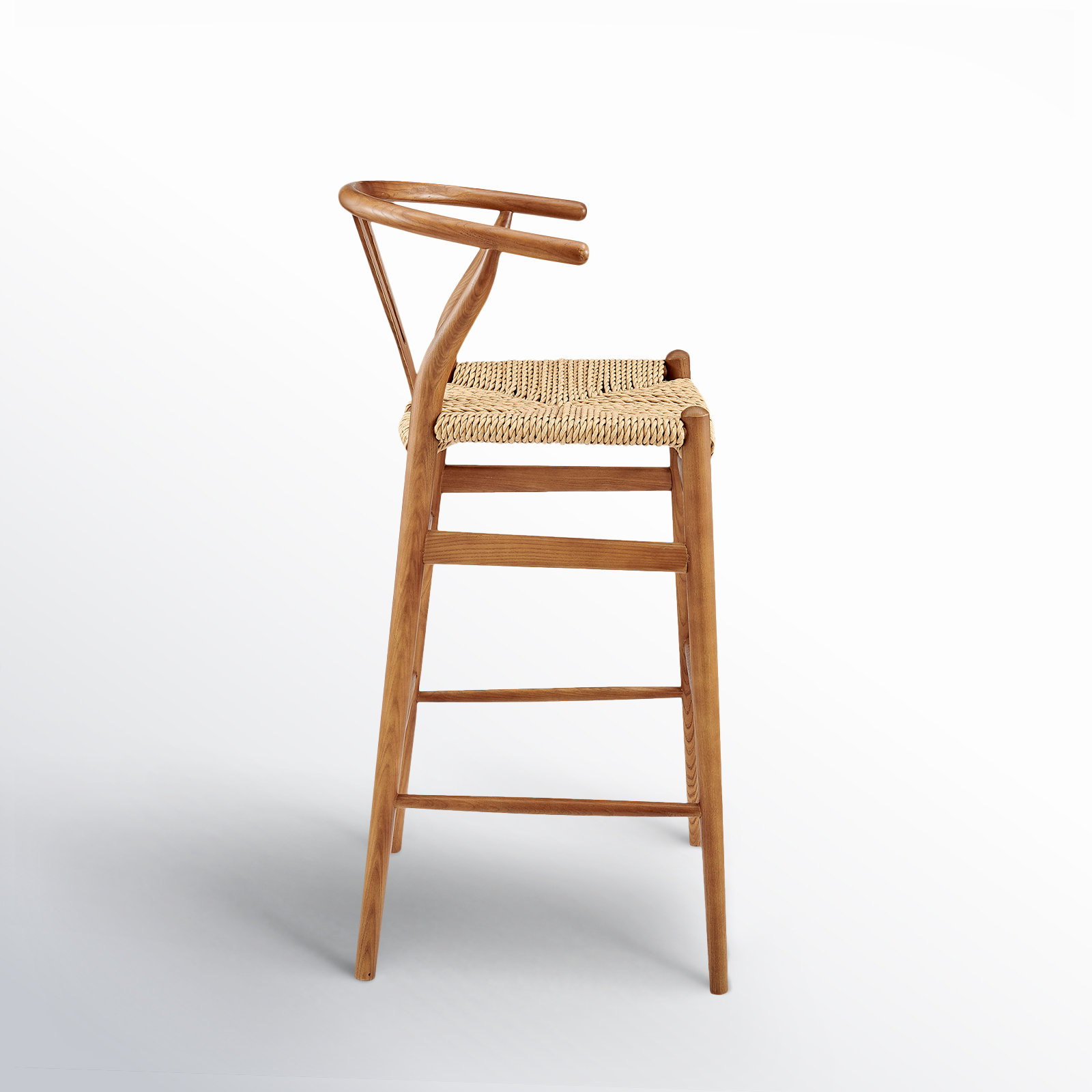 Fairbanks Solid Wood Bar/Counter Stool, Natural, Golden Ash, Bar Stool (30.1" Seat Height)