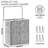 Double Compartment Laundry Hamper With Lid And Removable Bags, Large Collapsible Dirty Clothes Organizer For Bedroom And Dorm, 140L Capacity