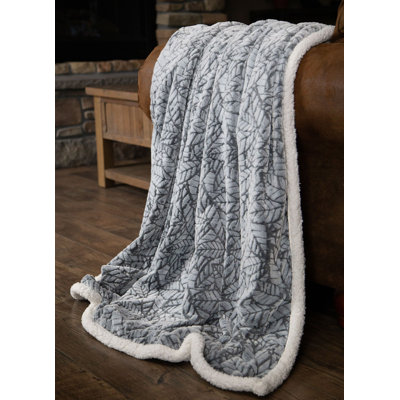 Sherpa Plain Weave / Muslin Throw Blanket