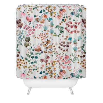 Floral Single Shower Curtain