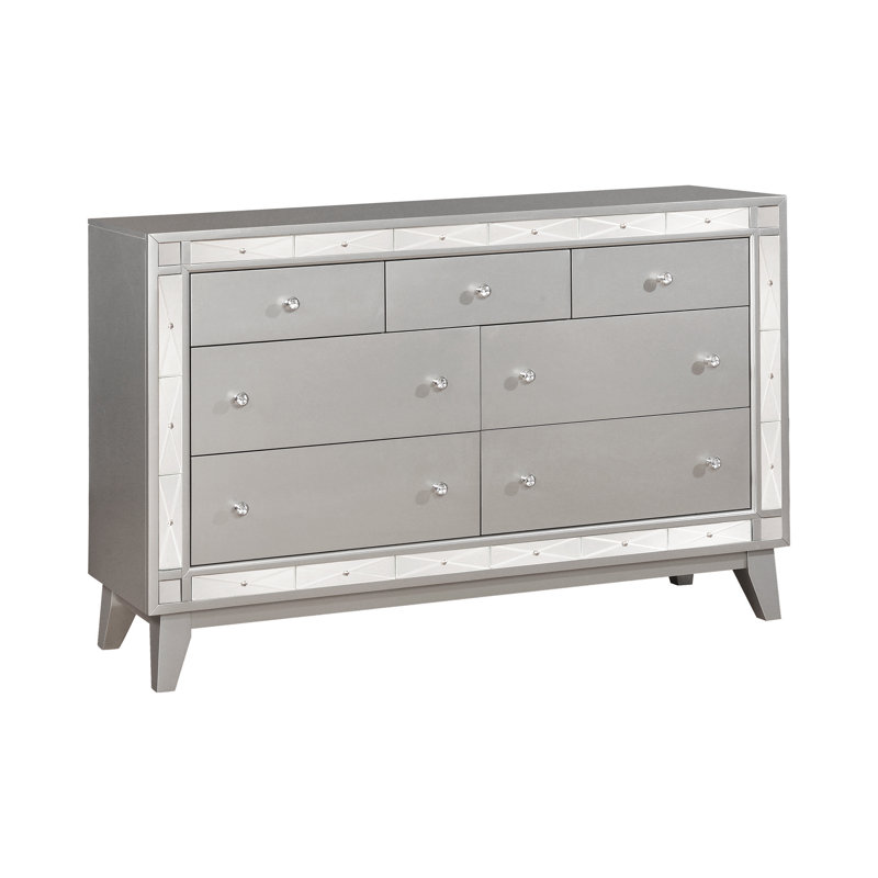 Ensemble de chambre à coucher avec commode 3 pièces Milbrey, Grand